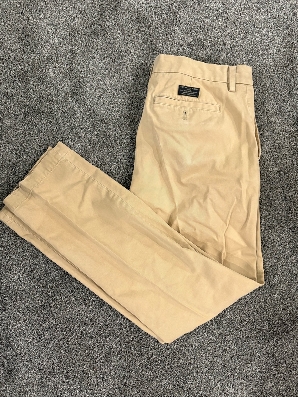 Banana Republic Men's Tan Chino Pants - Slim Fit